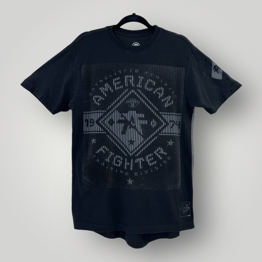 American Fighter Black T-Shirt Mens Size Medium Short‎ Sleeve Tee AF Premium